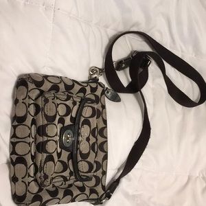 Small Coach messenger purse